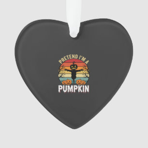 Lustiges Halloween Tun so als ob ich ein Kürbis bi Ornament