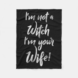 Lustiges Halloween-Zitat-Shirt - Nicht eine Hexenf Fleecedecke