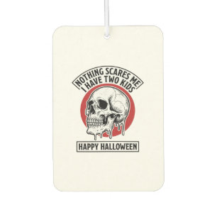 Lustiges Halloween Zwei Kinder Totenkopf T-Shirt D Autolufterfrischer