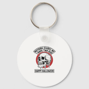 Lustiges Halloween Zwei Kinder Totenkopf T-Shirt D Schlüsselanhänger