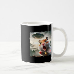 Lustiges Hamster-Selfie mit Alien-Trip-Meme-Hausti Kaffeetasse
