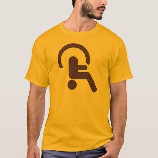 Lustiges Handicap auf dem Kopf Handicap-Shirt T-Shirt