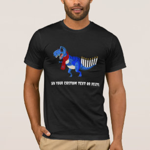 Lustiges Hanukkah Menorosaurus Rex Dinosaur T-Shir T-Shirt