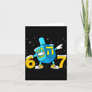 Lustiges Hanukkah Sechs Sieben Chanukah Dreidel Da Karte