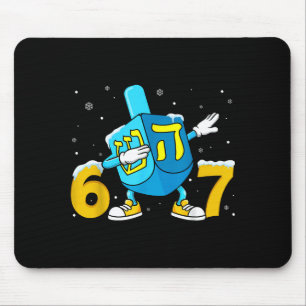 Lustiges Hanukkah Sechs Sieben Chanukka Dreidel Da Mousepad