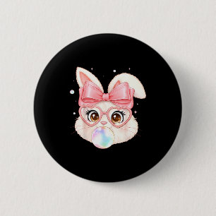 Lustiges Hasenei für Kinder Mädchen Jungen Frauen Button