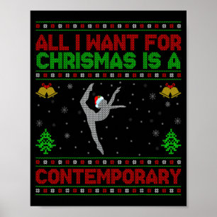 Lustiges Hässliches Alles, was ich zu Weihnachten Poster