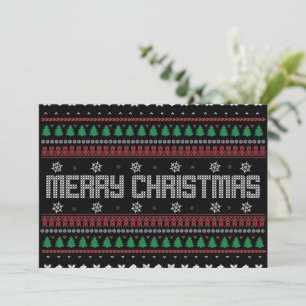 Lustiges Hässliches Frohe Weihnachten Muster