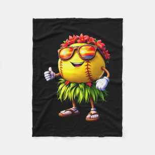 Lustiges Hawaii Softll Ll Hawaiianischer Tropische Fleecedecke