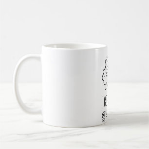 Lustiges heiliges Schaf mit Flügeln und Heiligensc Kaffeetasse