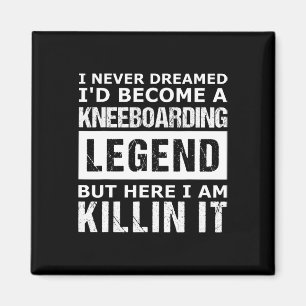 Lustiges Herren Knieboardfahren Magnet