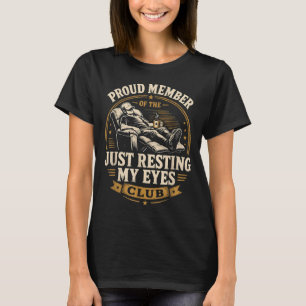 Lustiges Herren Stolz Mitglied Des Clubs Der Ruhen T-Shirt