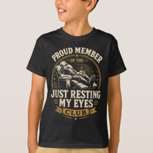 Lustiges Herren Stolz Mitglied Des Clubs Der Ruhen T-Shirt