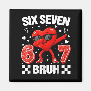 Lustiges Herz 67 Bruh Valentinstag Six Seven Meme Magnet