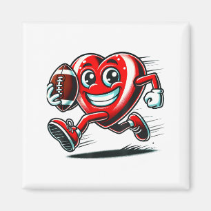 Lustiges Herz American Football Valentinstag Srts Magnet