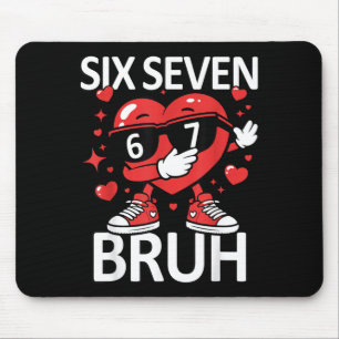 Lustiges Herz Dab 67 Valentinstag Bruh Sechs Siebe Mousepad