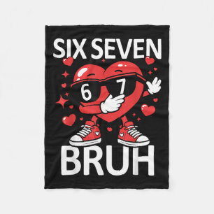 Lustiges Herz Dab 67 Valentinstag Bruh Six Seven M Fleecedecke