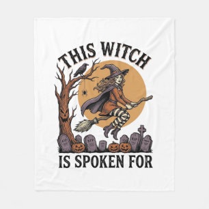 Lustiges Hexen-Shirt Verlassener Friedhof Vintage Fleecedecke
