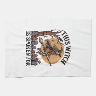 Lustiges Hexen-Shirt Verlassener Friedhof Vintage Geschirrtuch