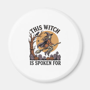 Lustiges Hexen-Shirt Verlassener Friedhof Vintage Magnet