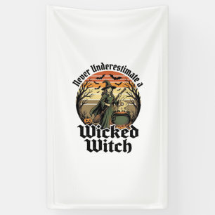 Lustiges Hexen-Shirt Vintage-Gravur Halloween-Desi Banner