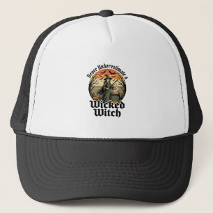 Lustiges Hexen-Shirt Vintage-Gravur Halloween-Desi Truckerkappe