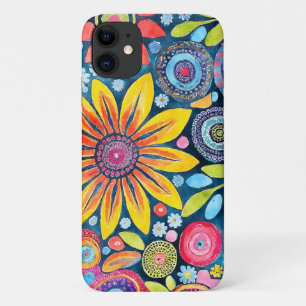 Lustiges Hippie-Blumenmuster Case-Mate iPhone Hülle