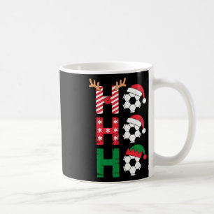 Lustiges Ho Ho Ho Fußball Weihnachten Santa Rentie Kaffeetasse