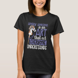 Lustiges Hobby Horsing Süßes Hobby Pferd Kunst Spr T-Shirt