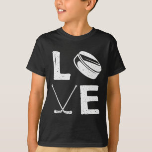 Lustiges Hockey-Design für Kinder Männer Frauen Ei T-Shirt