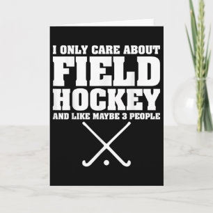Lustiges Hockey-Shirt Ich Kümmer Mer Mich Nur Um F Karte