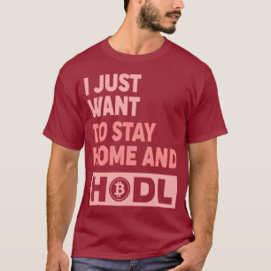 Lustiges Hodl Crypto Bitcoin Logo Front/Back T-Shi T-Shirt
