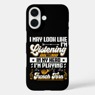 Lustiges Hören In Meinem Kopf Spiele Ich Französis iPhone 16 Hülle