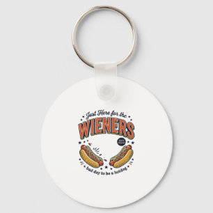 Lustiges Hot Dog Wiener Vintage-Shirt-Design_1 Schlüsselanhänger