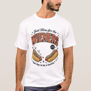 Lustiges Hot Dog Wiener Vintage-Shirt-Design_1 T-Shirt