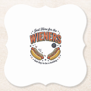 Lustiges Hot Dog Wiener Vintage-Shirt-Design_1 Untersetzer