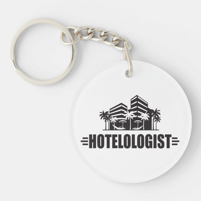Lustiges Hotel Schlüsselanhänger (Vorderseite)