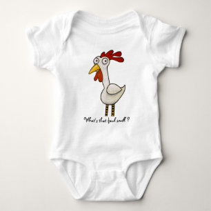 Lustiges Huhn Baby Strampler
