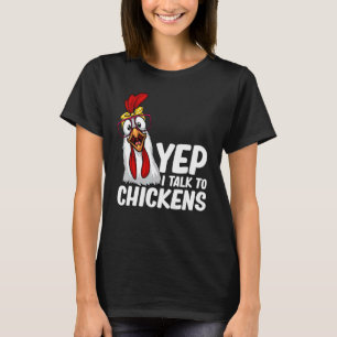 Lustiges Huhn für Männer Frauen Verrückter Hühnerb T-Shirt
