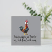 Lustiges Huhn Manchmal Muss Man Einfach Cluck Sage