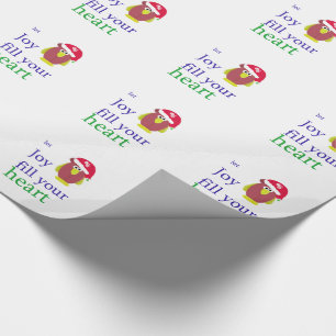 Lustiges Huhn mit herzerwärmendem Spruch Geschenkpapier
