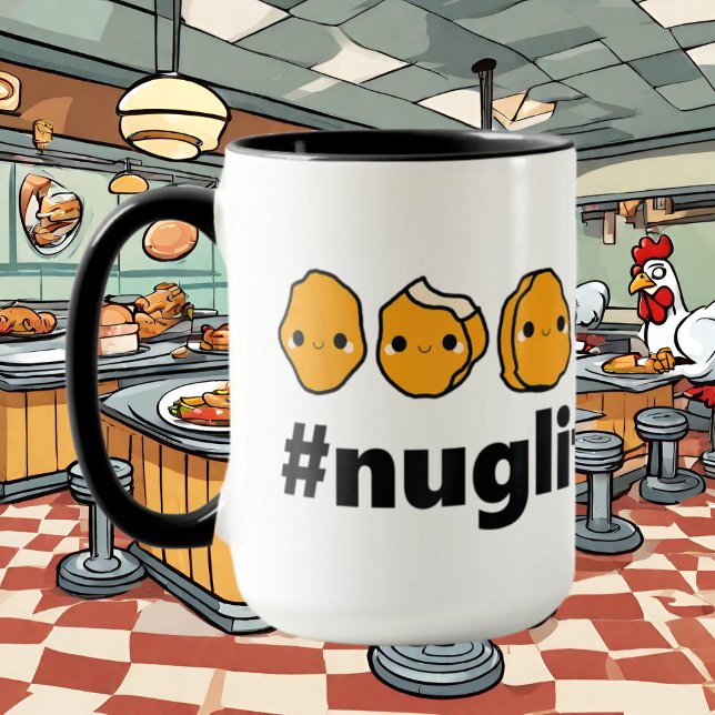 lustiges Huhn-Nugget-Leben Tasse (Von Creator hochgeladen)