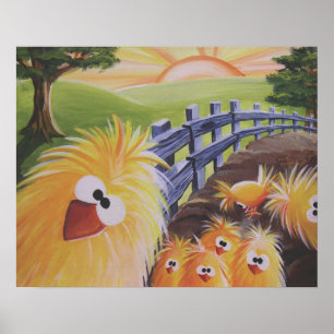 Lustiges Huhn-Plakat 16x20 Poster