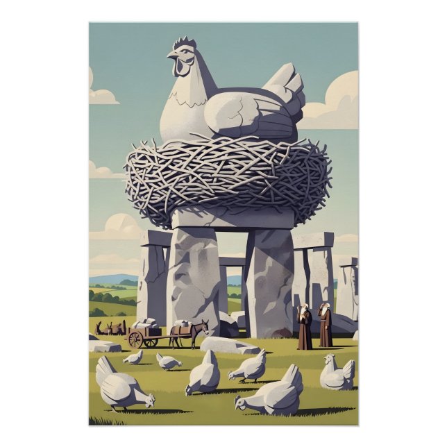 Lustiges Huhn Poster (Vorderseite)