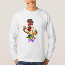 Lustiges Huhn Rise and Fly” T-Shirt