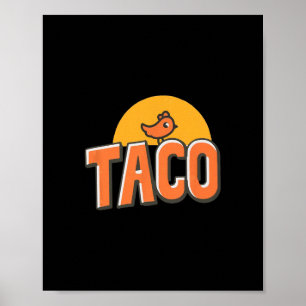 Lustiges Hühnchen Meme Trendiger Taco Trump Immer  Poster