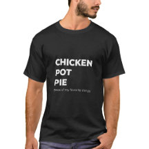 Lustiges Hühnchen-Pot-Pie-Comfort-Food-Humor-Zitat