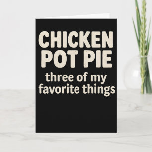 Lustiges Hühnchen-Pot-Pie-Rustic-Distressed-Farm Karte