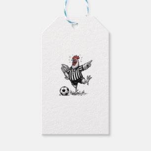 Lustiges Hühner-Fußball Vintage-Stich-Shirt_1 Geschenkanhänger