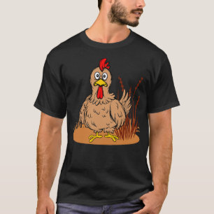 Lustiges Hühner-Grafik-Hühnerliebhaber-Bauerngesch T-Shirt